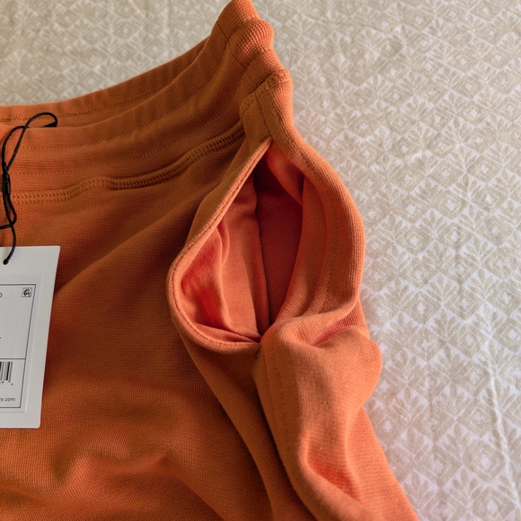 Theory Orange Athletic Shorts with Elastic Waistband - Picture 4 of 7